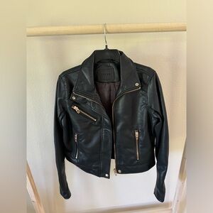 Vegan Leather Biker Jacket